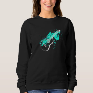 Sudadera Guay Music Acoustic Guitar Paint Splatter Art