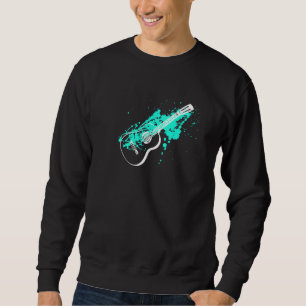 Sudadera Guay Music Acoustic Guitar Paint Splatter Art