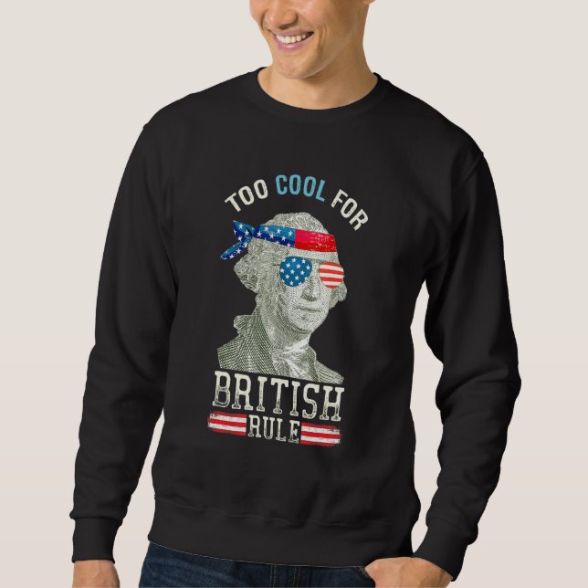 Sudadera Guay Para El Gobierno Británico George Washington  (Anverso)