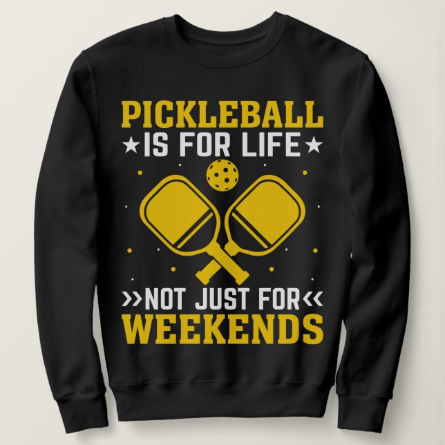Sudadera Guay Pickleball Art Para Hombres Mujeres (Anverso del diseño)