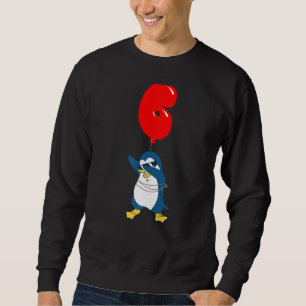Sudadera Guay Pingüino 6º Fiesta de globo infantil de cumpl