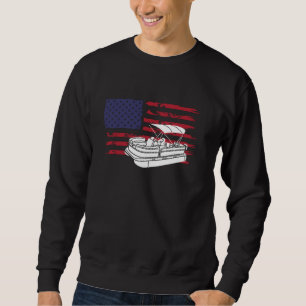 Sudadera Guay Pontoon Usa Flag Art Para Hombres Mujeres Pon
