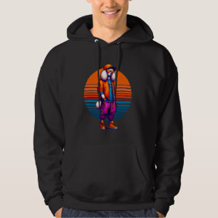 Sudadera Guay Poodle Dog Moderno Estilo Urbano Sunset Retro