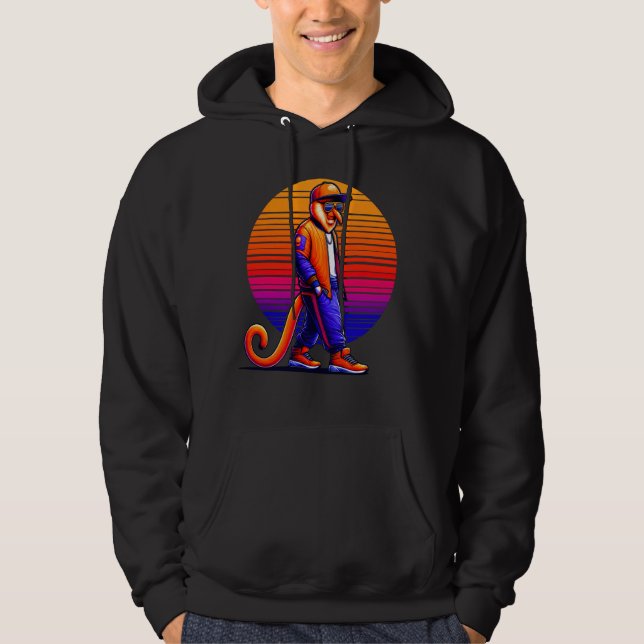 Sudadera Guay Proboscis Monkey Modern Urban Style Sunset Re (Anverso)