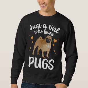 Sudadera Guay Pug Art Para Chicas Mujeres Niños Pug Dog Ani