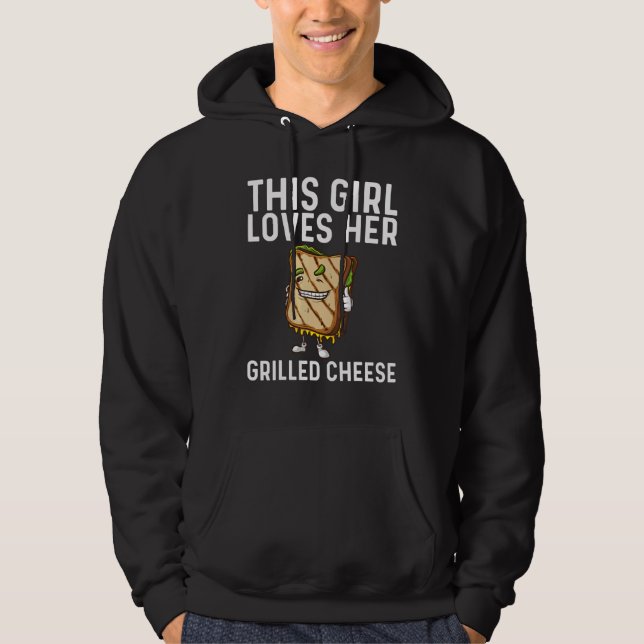 Sudadera Guay Queso A La Parrilla De Arte Para Chicas Sandw (Anverso)