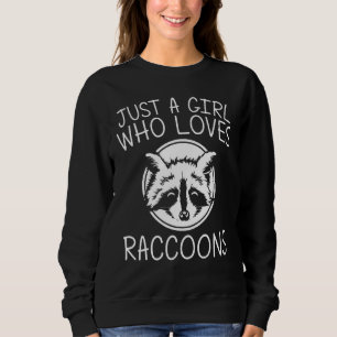 Sudadera Guay Raccoon Art Para Chicas Niños Ringtail Trash