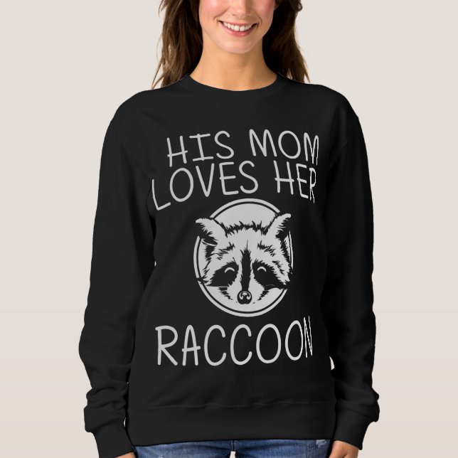 Sudadera Guay Raccoon Art Para Mamá Trash Ringtail Trash Pa (Anverso)