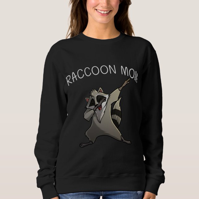 Sudadera Guay Raccoon Para Mamá Trash Panda Animal Lover (Anverso)