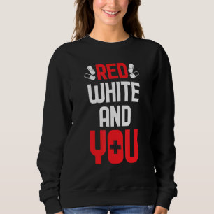 Sudadera Guay Red White Y Usted Cuidan La Salud Red Cross A