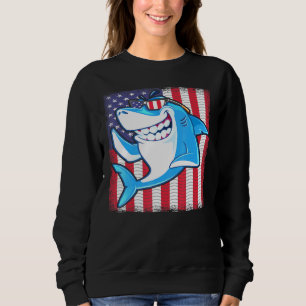 Sudadera Guay Shark American Bandera de Estados Unidos Pesc