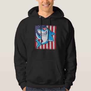 Sudadera Guay Shark American Bandera de Estados Unidos Pesc