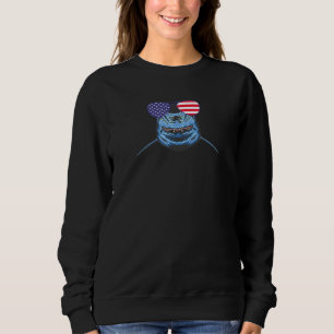 Sudadera Guay Shark Con Bandera De Ee. Uu. Gafas De Sol
