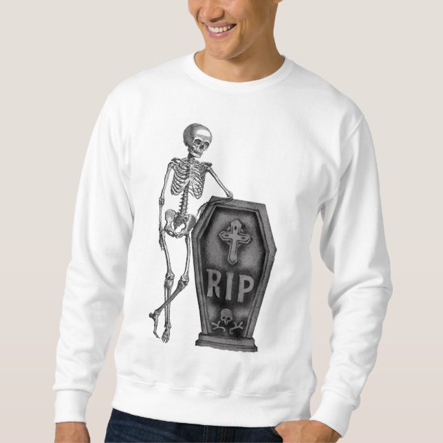 Sudadera Guay Skeleton con ataúd (Anverso)