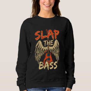 Sudadera Guay Sofeteó La Guitarra De Bass Con Las Alas Que 
