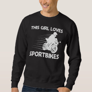 Sudadera Guay Sportbike Para Chicas Niños Motociclismo Prof