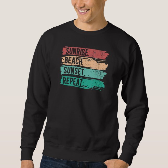 Sudadera Guay Summer Sunrise Beach Sunset Repeat Beach Say (Anverso)