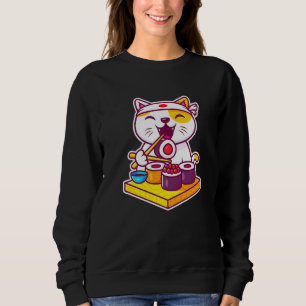 Sudadera Guay Sushi Cat Graphic Tees Novedad Guay s