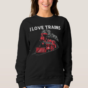 Sudadera Guay Train For Men Women Ferrocarril Transporte Pú