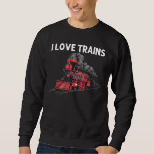 Sudadera Guay Train For Men Women Ferrocarril Transporte Pú