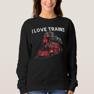 Sudadera Guay Train For Men Women Ferrocarril Transporte Pú