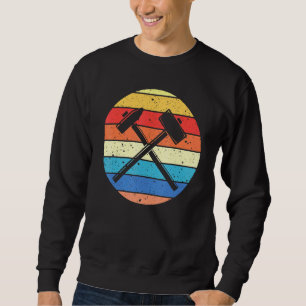 Sudadera Guay Vintage Hammers Retro Artwork Construction Wo