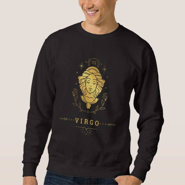 Sudadera Guay Virgo Zodiac Novedad de Rótulo Tees gráficos  (Anverso)