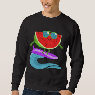 Sudadera Guay Watermelon Surf Board Funny Summer Fruth Vint