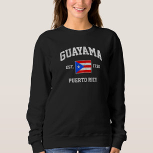 Sudadera Guayama Puerto Rico Vintage Boricua Bandera Atléti