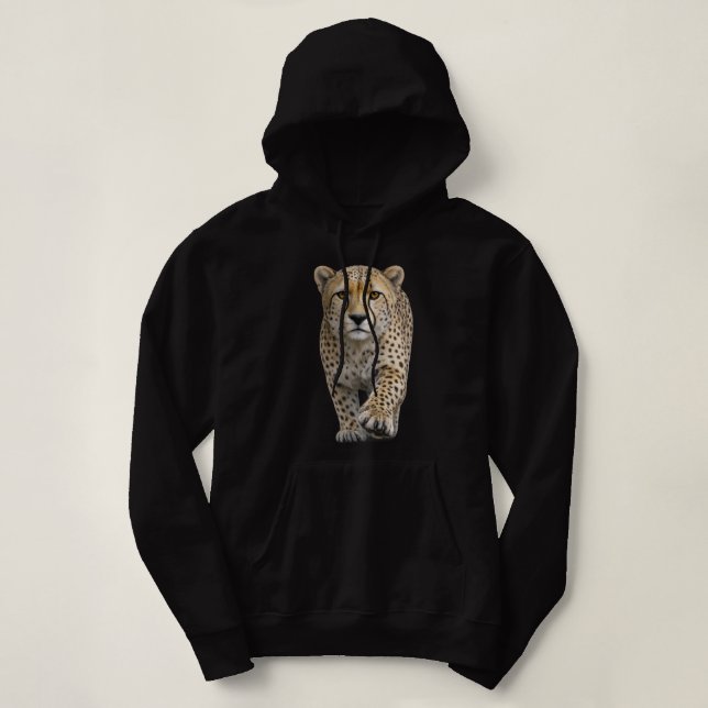 Sudadera Guepardo Aproximándose (Diseño del anverso)