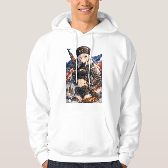 Sudadera Guerrera de Anime Frente de Guerra Ártico (Anverso)