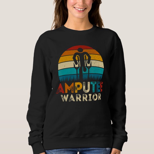 Sudadera Guerrero amputado discapacitado - prótesis de ampu (Anverso)