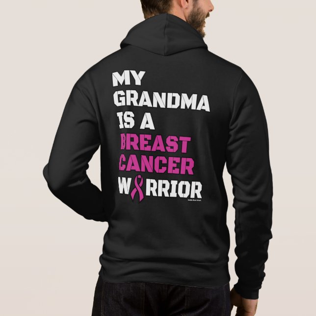 Sudadera Guerrero/bloque/abuela... Cáncer de mama (Reverso)