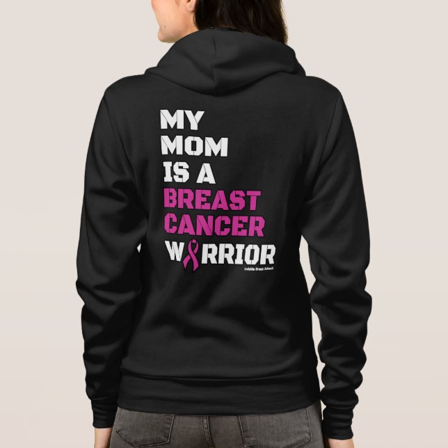 Sudadera Guerrero/Bloque/Mamá... Cáncer de Mama (Reverso)