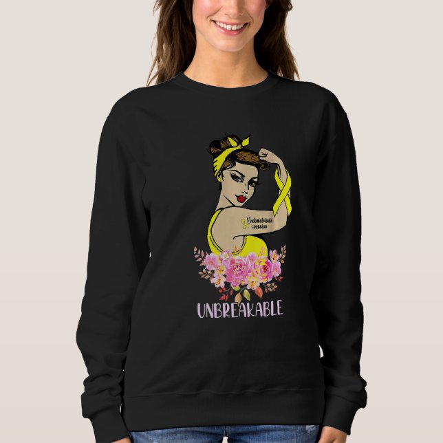 Sudadera Guerrero de la Endometriosis Brazo inquebrantable  (Anverso)
