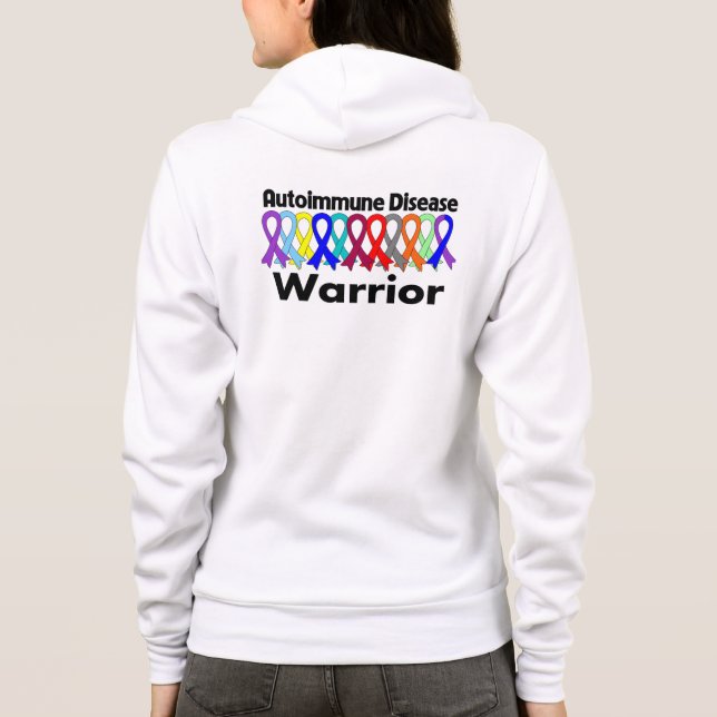 Sudadera Guerrero de la enfermedad autoinmune (Reverso)