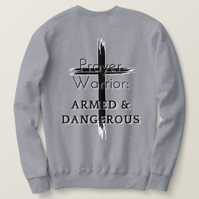Sudadera Guerrero de la oración (Reverso del diseño)