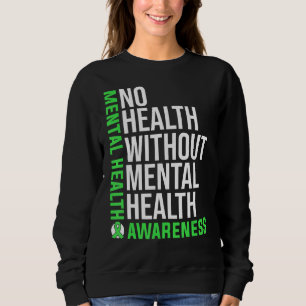 Sudadera Guerrero De La Salud Mental En Mayo Usamos El Verd