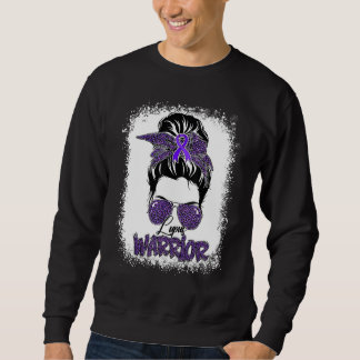 Sudadera Guerrero de lupus de conciencia púrpura leopardo m
