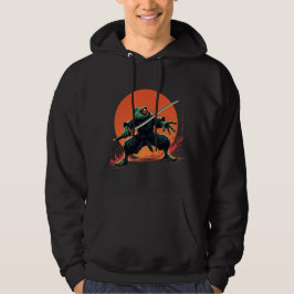 Sudadera Guerrero de rana Ninja - Luchador de anime Samurai