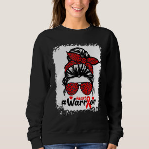 Sudadera Guerrero de Ribbon del Mes del Corazón Estadounide