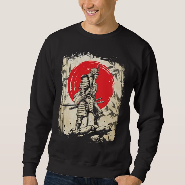 Sudadera Guerrero de Samurai Héroe japonés espada Japón (Anverso)