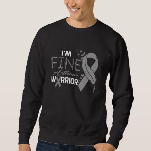 Sudadera Guerrero del asma Estoy bien con la pluma