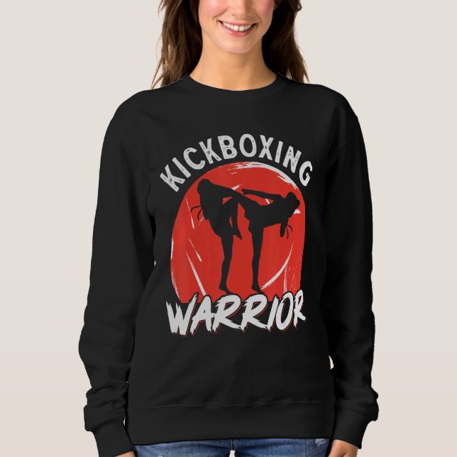 Sudadera Guerrero del kickboxing vintage (Anverso)