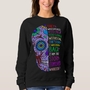 Sudadera Guerrero Del Leiomyosarcoma De Calavera Púrpura So
