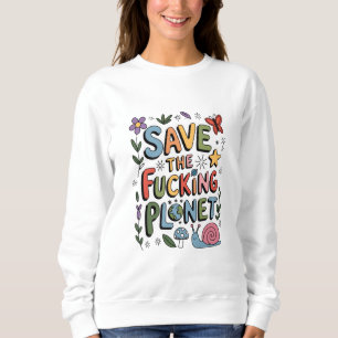 Sudadera Guerrero Ecológico Ambiental Lindo Salva el Planet