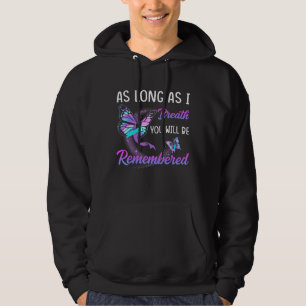 Sudadera Guerrero mariposa de prevención del suicidio mient