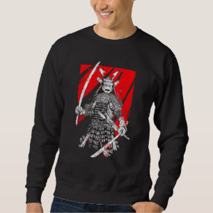 Sudadera Guerrero retro samurai espada Ninja japonés