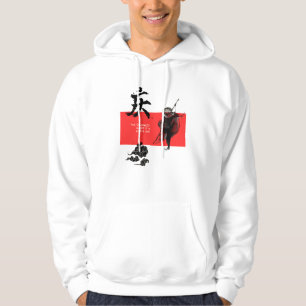 Sudadera Guerrero samurái japonés: sol rojo arte japonés