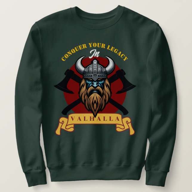 Sudadera Guerrero Vikingo (Anverso del diseño)